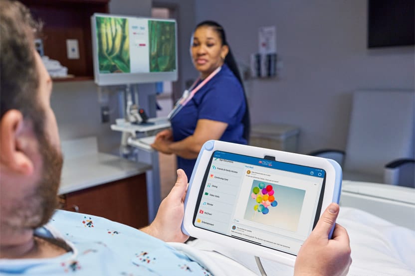 Apple Emory Hillandale Hospital MyChart Bedside app on