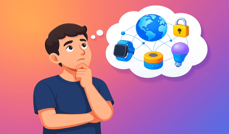 شخص يفكر، تقنية، إنترنت الاشياء