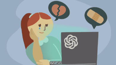 Mujer triste observa pantalla de computadora en la cual busca consuelo