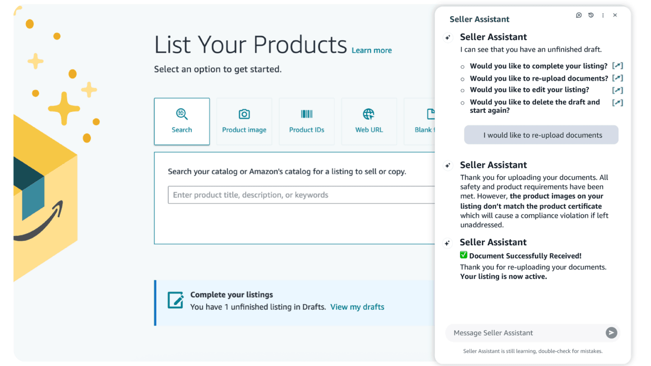 أمازون تطلق وكيلاً ذكياً لمساعدة البائعين في إدارة أعمالهم 2 download