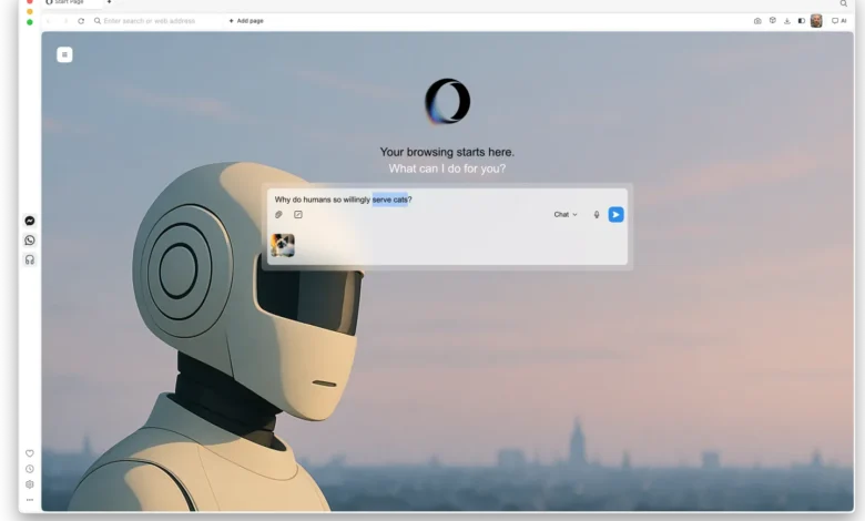 أوبرا نيون: هل يجعل الذكاء الاصطناعي التصفح أذكى أم أعقد؟ 1 neon Start Page light02