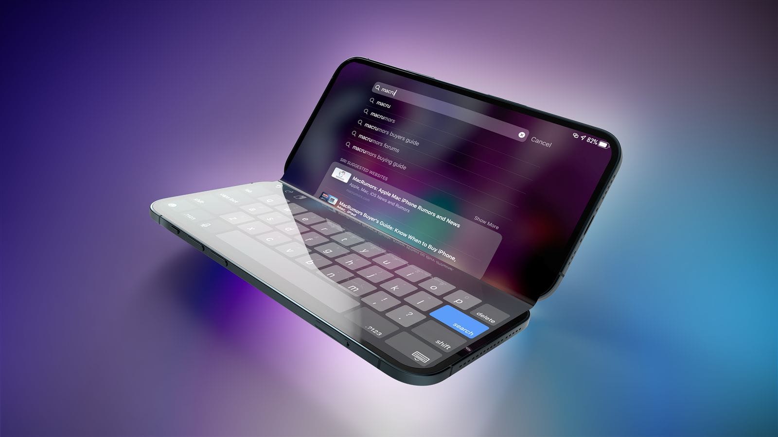 لماذا قد يتخطى سعر آيفون القابل للطي حاجز 2000 دولار؟ 3 Foldable iPhone 2023 Feature Iridescent Search
