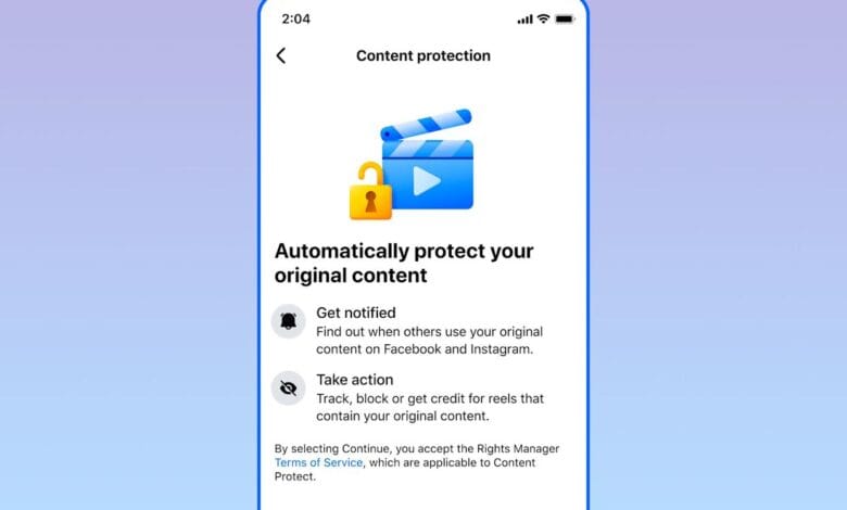 facebook content protection