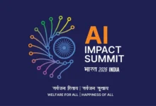 india ai impact summit 2026 logo blue