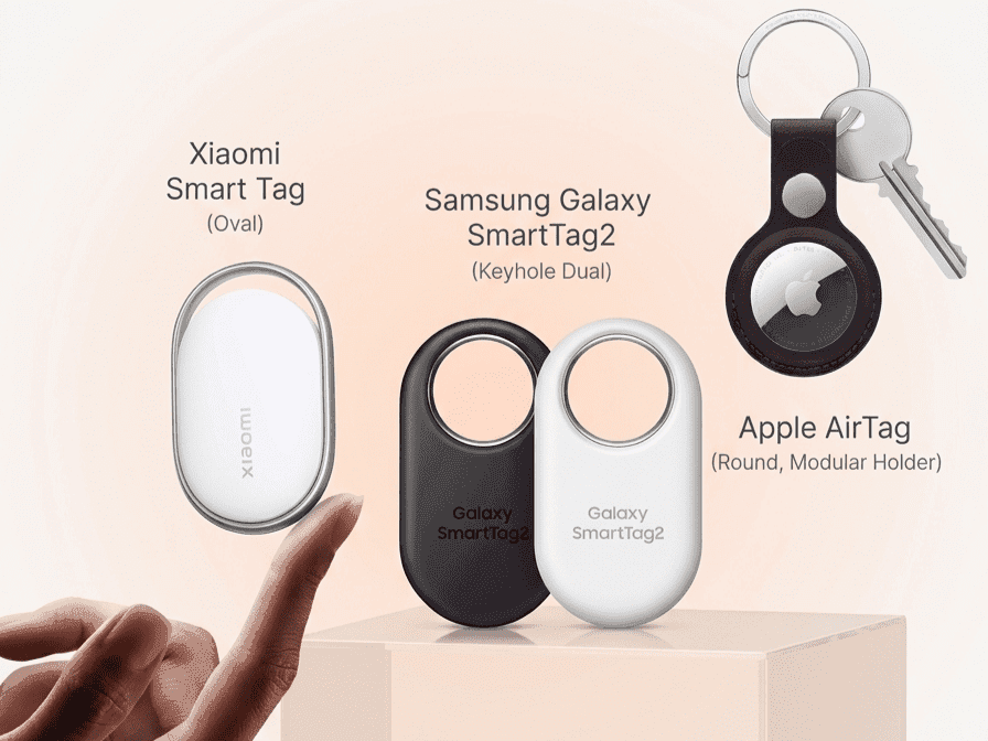 أجهزة التتبع من أبل وسامسونج وشاومي apple airtag smarttag2 xiaomi tag 