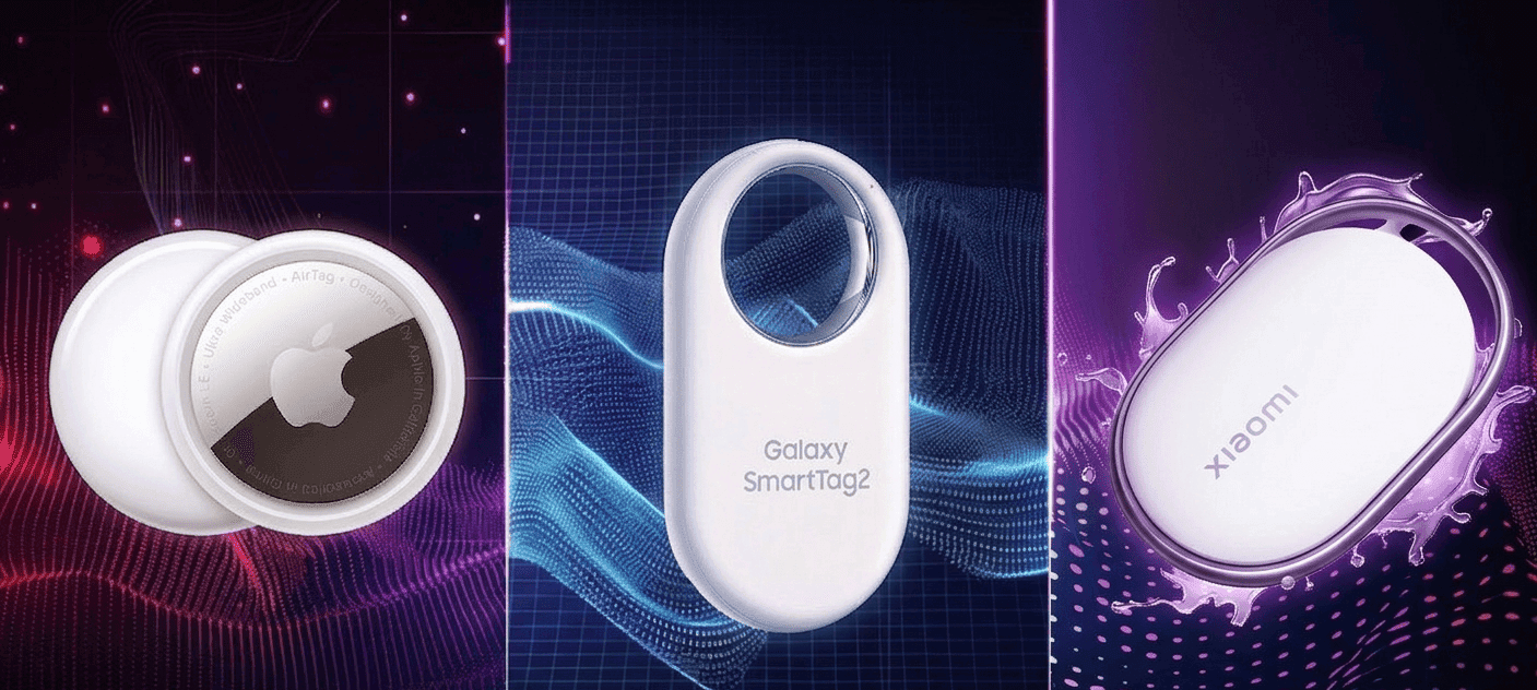 أجهزة التتبع من أبل وسامسونج وشاومي apple airtag smarttag2 xiaomi tag