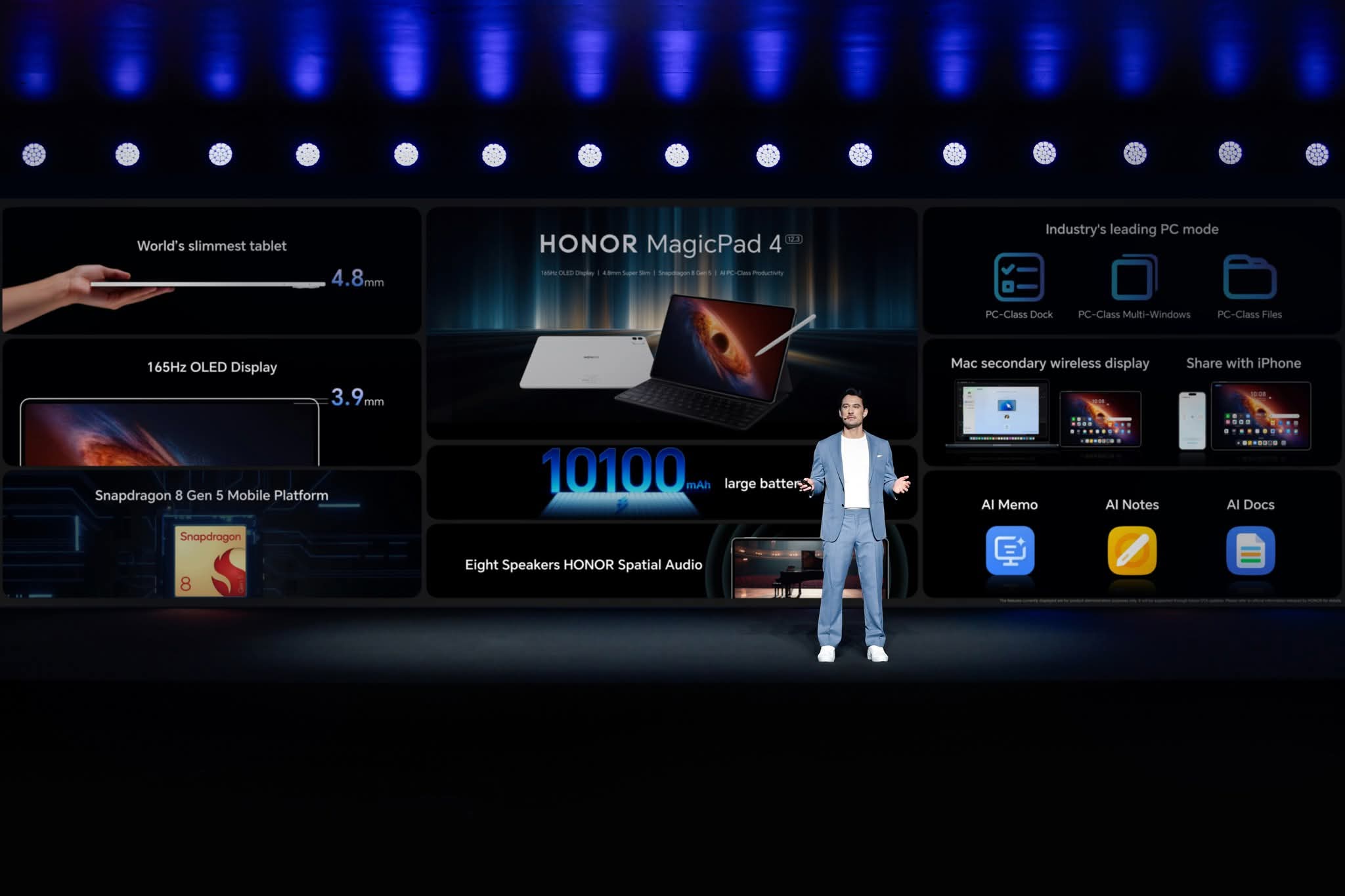 هونر الصينية تطلق جهاز HONOR MagicPad 4 اللوحي في برشلونة 