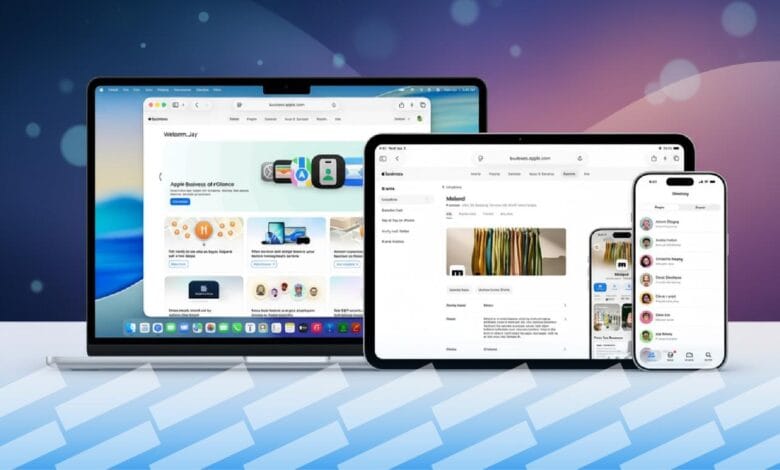 أبل تدخل سباق منصات الأعمال عبر Apple Business لمنافسة مايكروسوفت وجوجل