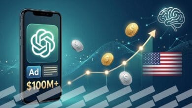 إيرادات إعلانات ChatGPT في الولايات المتحدة تتجاوز 100 مليون دولار في 6 أسابيع 64 إيرادات إعلانات ChatGPT في الولايات المتحدة تتجاوز 100 مليون دولار في 6 أسابيع