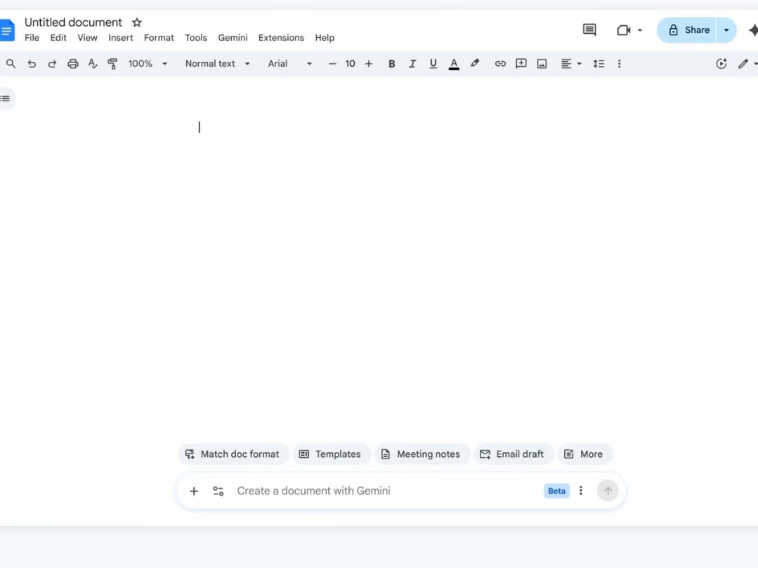 جوجل تضيف قدرات Gemini إلى المستندات والجداول والعروض في Workspace