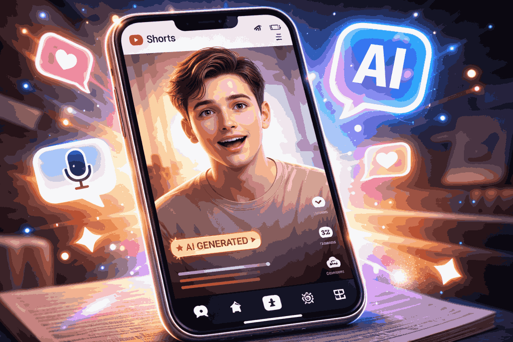 كيف تنشئ أفاتاراً مطابقاً لك بالذكاء الاصطناعي في يوتيوب Shorts؟ 2 كيف تنشئ أفاتار مطابق لك بالذكاء الاصطناعي في يوتيوب Shorts؟