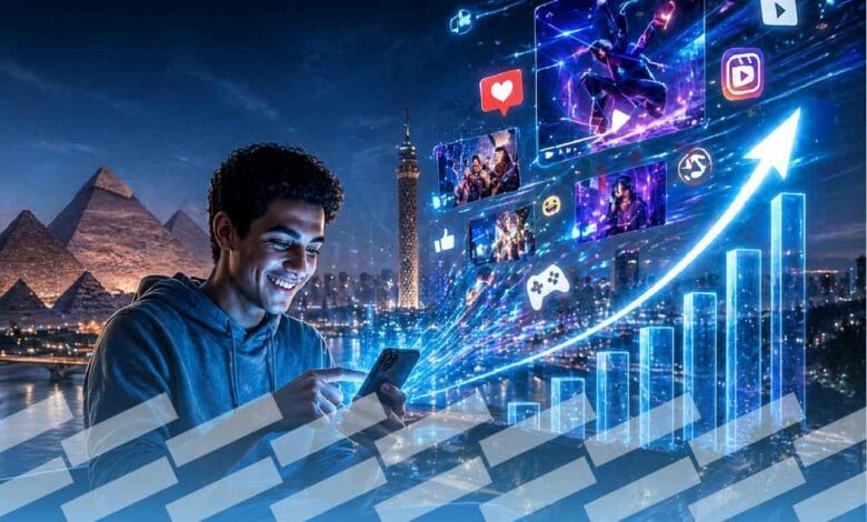 الإنترنت في مصر 2026 : الترفيه والفيديوهات القصيرة تتصدران النمو بنسب تتجاوز 60%