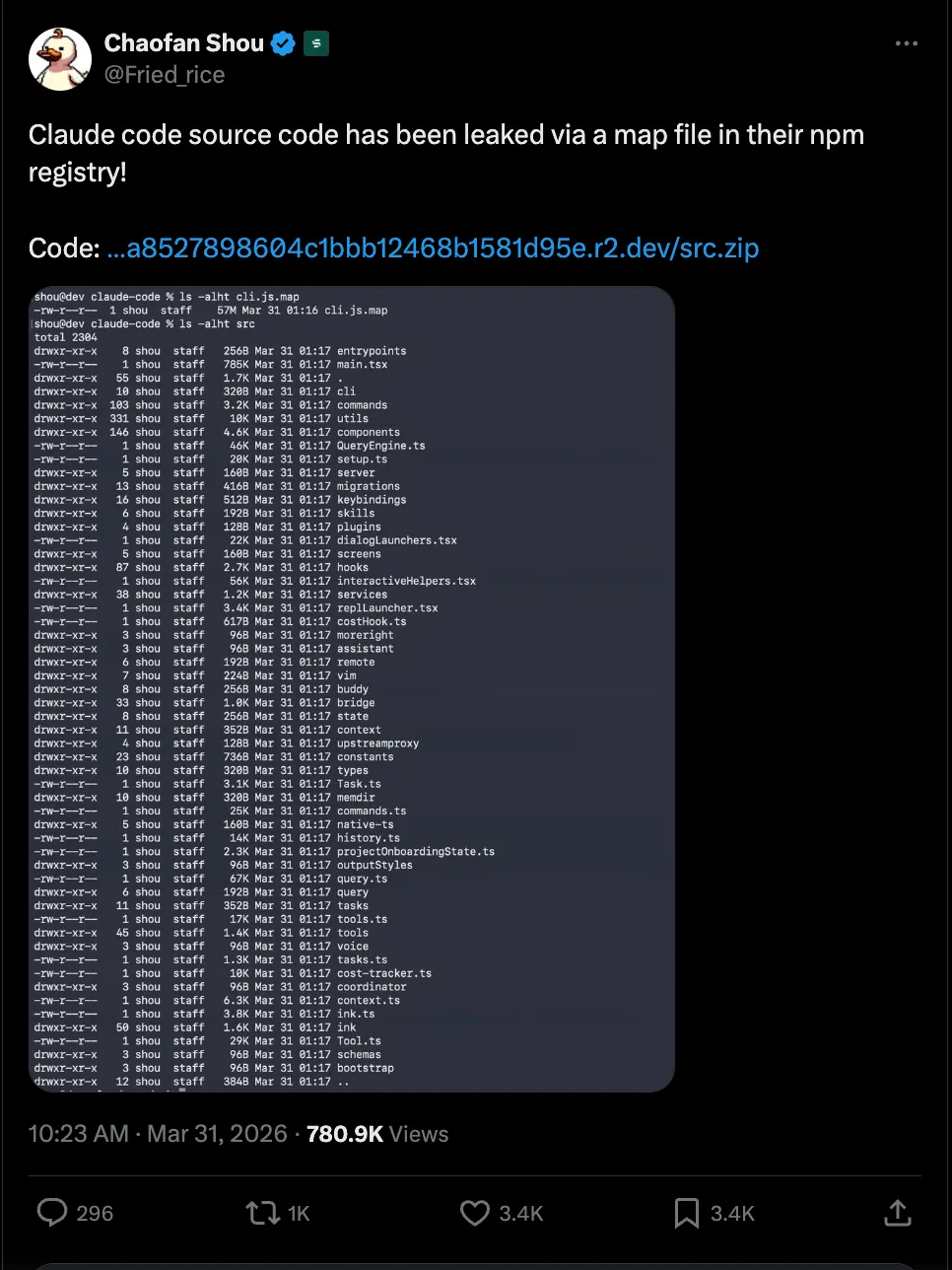 خطأ برمجي يكشف الشيفرة المصدرية الكاملة لأداة Claude Code للبرمجة 