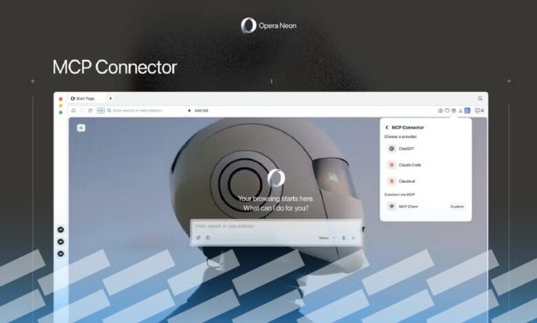 أوبرا تربط نماذج الذكاء الاصطناعي مباشرة بالمتصفح Opera Neon 