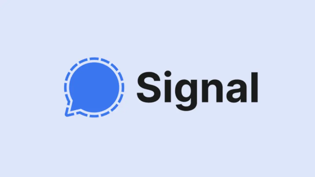 تصميم يظهر لوجو تطبيق Signal للمراسلات 