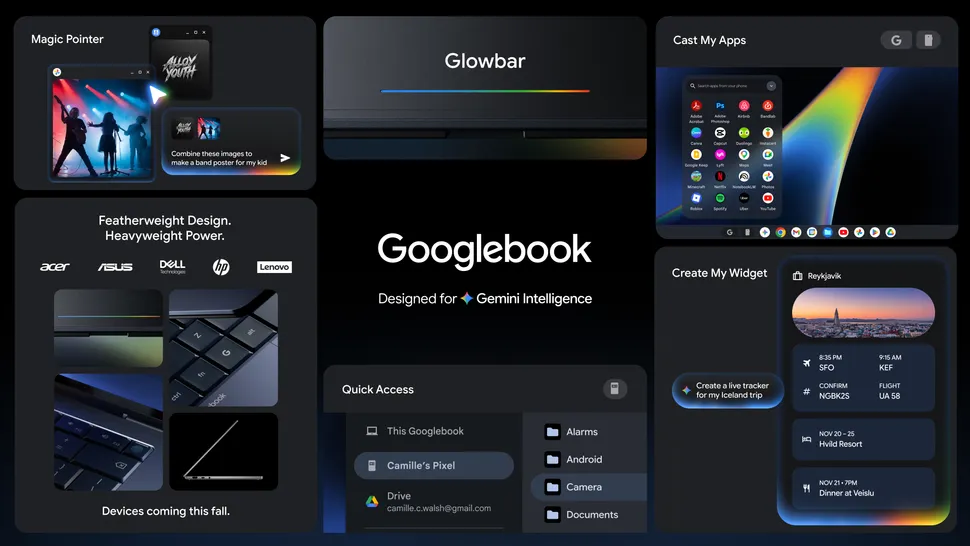 ذكاء جيميناي ضمن أجهزة أندرويد و Googlebook الجديد
