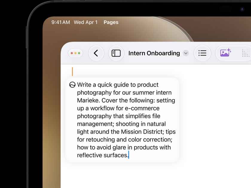 مؤتمر WWDC26: ميزة ذكية يتيحها Apple Intelligence لإنشاء دليل تطوير منتجات