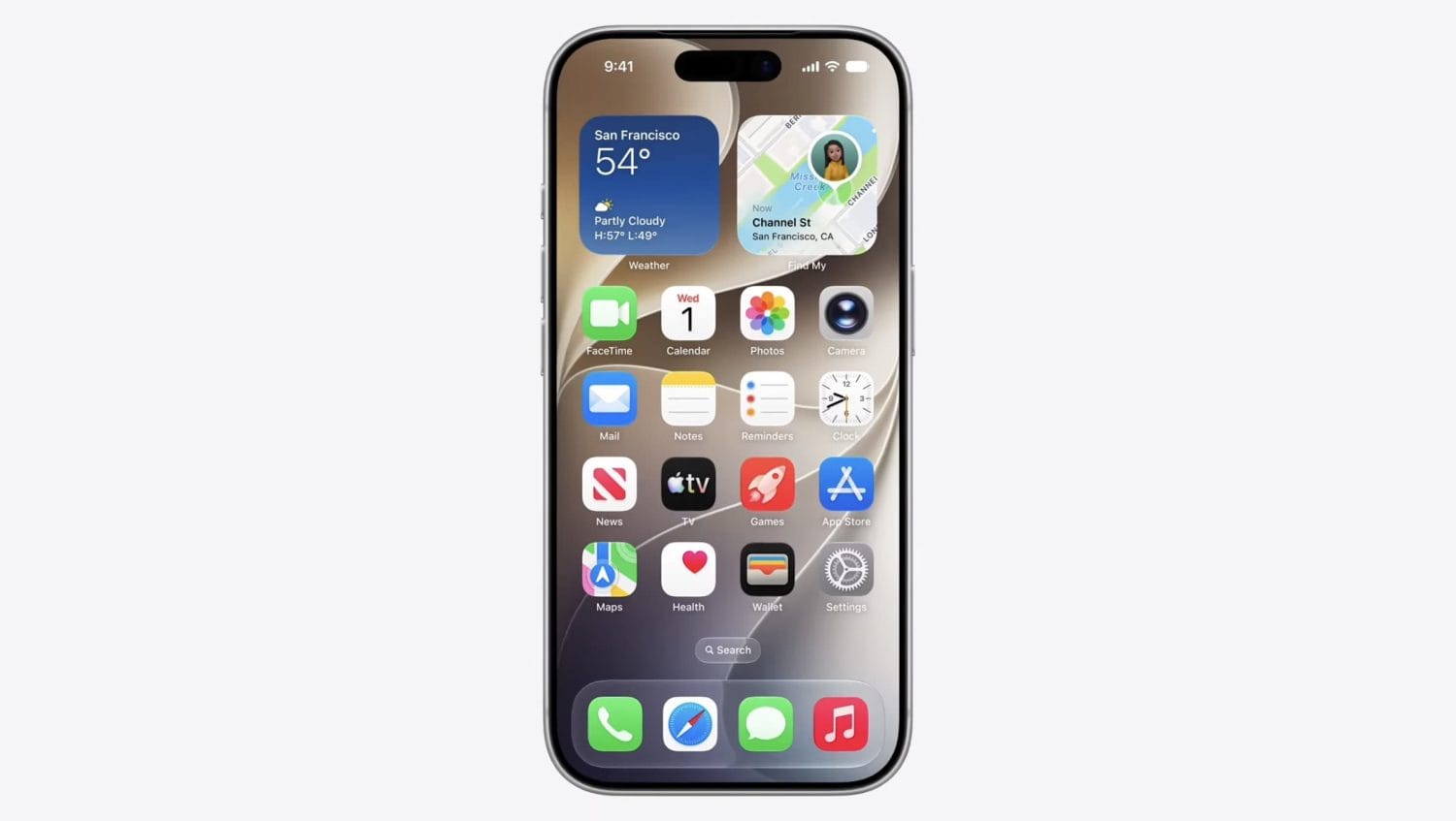 شاشة هاتف أيفون تظهر أيقونات التكبيقات بنسخة iOS 27