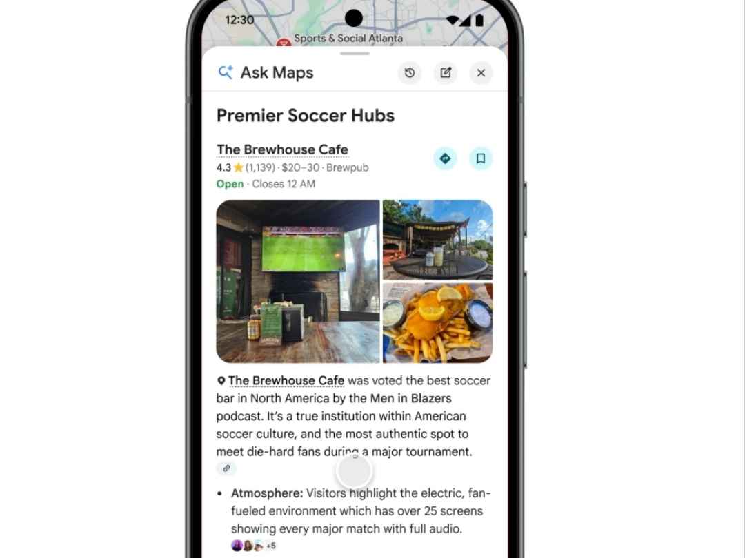 واجهة تطبيق Google Maps وميزة جديدة للملاحة خلال بطولة كأس العالم 2026 